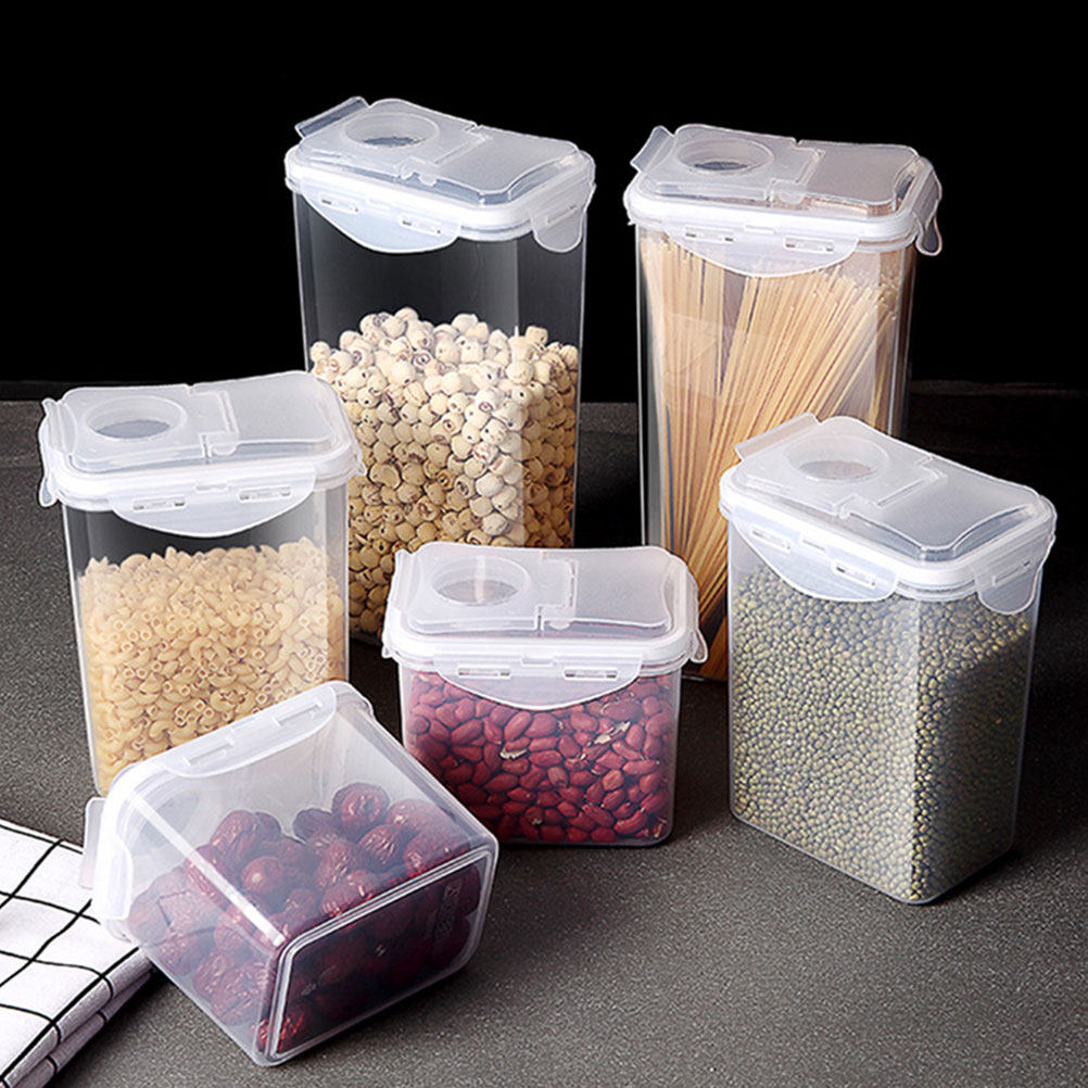 2Pcs Storage Jar Set Plastic A - Dried Fruit 评论和价格