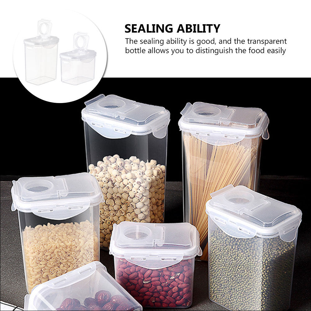 2Pcs Storage Jar Set Plastic A - Dried Fruit 评论和价格